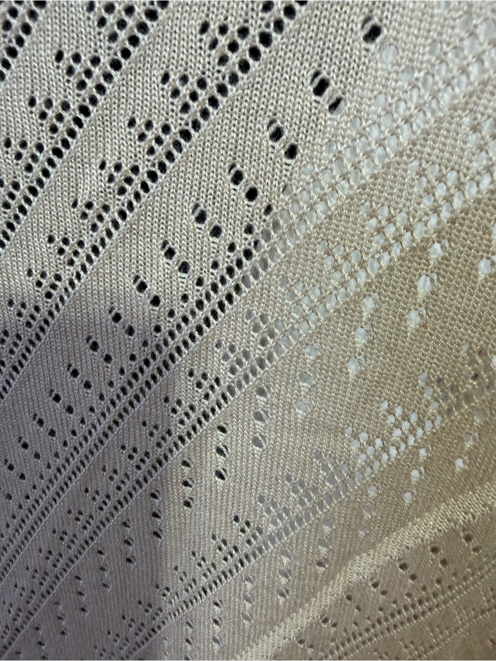 torrid Beige Open-Front Pointelle Knit Cardigan - Picture 3 of 4